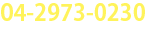 お電話でのお問い合わせは tel04-2973-0230